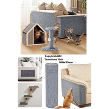 Özbience Dayanıklı Kedi Tırmanma Matı Kendinden Yapışkanlı Koruyucu Koltuk Örtüsü