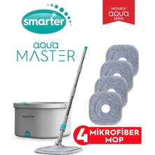 Allians Çift Taraflı Mikrofiber Mop Seti, Temizlik ve Kirli Su Ayırma Özellikli