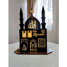 Allians Ramazan Gün Sayacı Ahşap ve Pleksi Masa Takvimi, Dekoratif ve Şık Tasarım