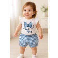 Baby Kız Bebek Şort Mavi