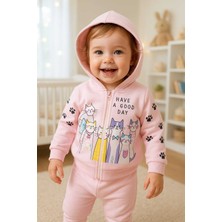 Minitix Kız Bebek Kedili 3 Lü Takım