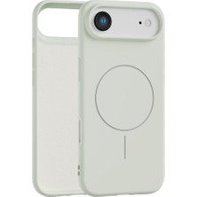 Vissona iPhone Air Uyumlu Içi Kadife Magsafe Wireless Şarz Özellikli Taş Renkli Telefon Kılıfı