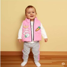 Minitix Kız Bebek Şişme Mont Mevsimlik Takım