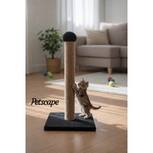Özbience Sisal Ipli Dikey Kedi Tırmalama Direği 40CM, Renkli Keyifli Tasarım