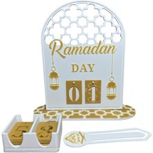 Allians Ramazan Gün Sayacı, Dekoratif Masa Üstü Takvim, Değiştirilebilir Gün Kartı