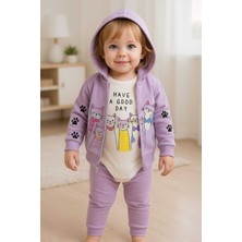 Minitix Kız Bebek Kedili 3 Lü Takım