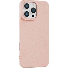 Vissona iPhone 15 Pro Max Için Darbeye Dayanıklı Pudra Pembe Renkliı Silikon Telefon Kılıfı