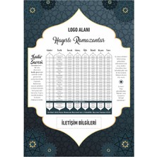 Allians Kişiselleştirilebilir Ramazan Imsakiyesi 2026, Dijital Baskılı Kurumsal Version