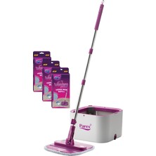 Allians Pratik Otomatik Temizlik Seti 3'lü Yedek Mop, Kolay ve Hızlı Kullanım