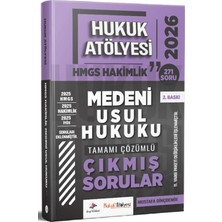 Dizgi Kitap 2026 Hukuk Atölyesi Hakimlik Hmgs Hukuk Mesleklerine Giriş Sınavı Medeni Usul Hukuku Tamamı Çözümlü Çıkmış Sorular