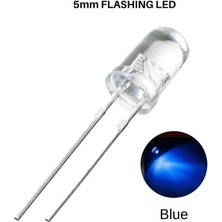 China Flaşörlü LED Mavi 2 Bacaklı 5mm