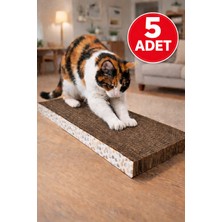 Özbience 5 Adet Ekonomik Düz Tırmalama Tahtası Seti, Ev ve Kedi Dostu