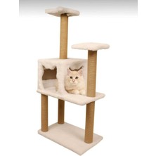 Özbience Renkli Çok Katlı Kedi Tırmalama ve Oyun Evi, Eğlence Dolu Tasarım