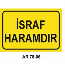 Outdoor One İŞ GÜVENLİĞİ UYARI LEVHASI 1 ADET PVC 21 X 29CM