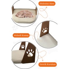 Özbience Beyaz Kalorifer Petek Radyatörüne Kolay Asılabilen Kedi Yatağı