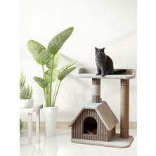 Özbience Renkli Kedi Tırmalama Oyuncağı ve Evi, Eğlenceli ve Uygun Tasarım