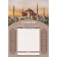 Allians Kişiye Özel Ramazan Imsakiyesi, 25 Adet Dijital Baskı, Oruç ve Sahur Için