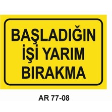 Outdoor One İŞ GÜVENLİĞİ UYARI LEVHASI 1 ADET PVC 21 X 29CM