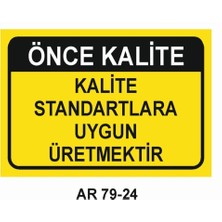 Outdoor One İŞ GÜVENLİĞİ UYARI LEVHASI 1 ADET PVC 21 X 29CM