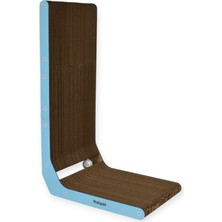 Özbience Mavi Toplu Kedi Tırmalama Bebek, Catnipli, 28X42X68 cm