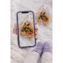 Vissona iPhone 13 Pro Max Uyumlu Telefon Kılıfı Kamera Çıkıntılı Kabartmalı Parlak Desenli Darbe Emici Silik