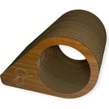 Özbience Karton Kedi Tırmalama 44X28X30, Eğlenceli ve Dayanıklı Tasarım