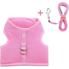 Özbience Şeker Pembe Kedi Tasması ve 1,5 M Gezdirme Kayışı Seti