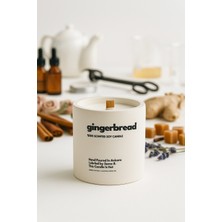 Basement : Gingerbread : Modern Beyaz Beton Mum (Zencefil, Tarçın, Karamel, Vanilya, Şeker Özü)