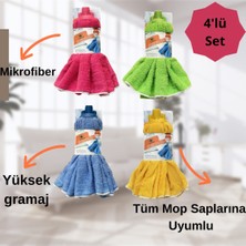Allians Yumuşak Mikrofiber Yedek Havlu Mop Seti, Pratik Temizlik Için Ideal