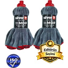 Allians 2’li Mikrofiber Mop Ucu Set, Geniş Yüzey Temizliği, Yedek Paspas Havlu