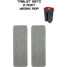 Allians Iki Adet Mikrofiber Tablet Mop Yedek Bezi, Temizlik Için Idealdir