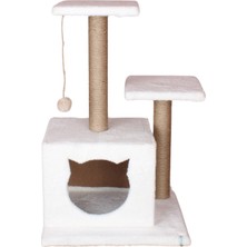 Özbience Renkli ve Sevimli Yuvalı Tırmalama Kedi Evi PTLX-0038