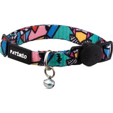 Özbience Renkli Ayarlanabilir Kedi Boyun Tasması Güvenlik Kilitli ve Çıngıraklı