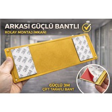 Outdoor One Dikkat İnşaat Alanı Yetkisiz Giriş Yasaktır Gold Metal Levha 10x25 cm