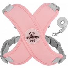 Özbience Nefes Alabilir Kedi Köpek Göğüs Tasması ve Tasma Seti, Yansıtıcı Özellikli