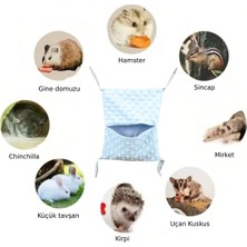 Özbience Küçük Kemirgenler Için Renkli Rahat Uyku Kesesi ve Hamak Seti