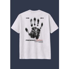 The Granch Presence-Premium Kalite Oversize Sırt Baskılı %100 Pamuk Tişört / T-Shirt