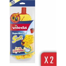 Allians Supermocio %30 Mikrofiber Paspas Yedek, Paket 2 Adet, Temizlik Için Idealdir