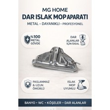 Allians Metal Dar Islak Mop Aparatı, Yedek Paspas Püskülü ve Tutucu
