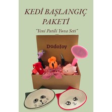 Özbience Kedi Bakım ve Oyun Seti, Tasma, Temizlik ve Eğlence Paketi