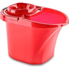 Allians 15 Litre Pratik Kırmızı Temizlik Kovası, Sıkma Aparatlı, Dayanıklı ve Kullanışlı