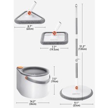 Allians Dayanıklı ve Uzun Ömürlü Yedek Mop Sapı, Temizlikte Kolaylık Sağlar