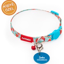 Özbience Ayarlanabilir Kedi Boyun Tasması, Çıngıraklı ve Güvenlik Kilitli, Hediye Künye