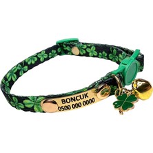 Özbience Güvenlik Kilitli Sabit Künye Kedi Tasması Zımbalı Model