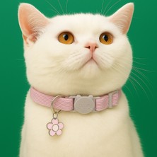 Özbience Sallantılı Kedi Tasması, Ayarlanabilir, Çıngıraklı, Güvenlik Tokalı, Renkli