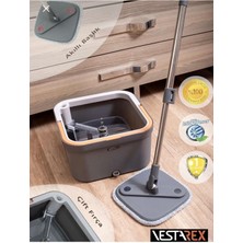 Allians Otomatik Temizlik Seti, Yedek Bezli, Kirli ve Temiz Suyu Ayırır, Iz Bırakmaz