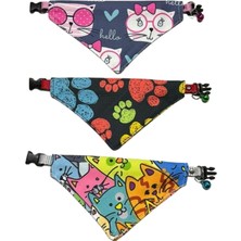 Özbience Renkli Desenli Kedi Boyun Tasması, Şık ve Rahat Takım Seçeneği