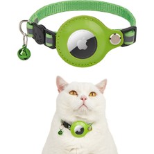 Özbience Reflektörlü, Zilli, Uyumlu Airtag Kedi Tasması, Güvenli ve Şık Tasarım