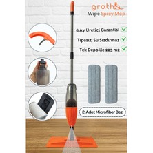 Allians Turuncu Wipe Sprey Mop, 2 Bezli, 700 cc Su Hazneli, Püskürtmeli, Garantili