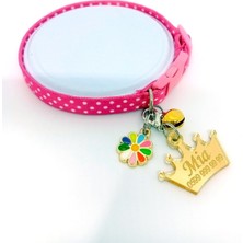 Özbience Kişiye Özel Güvenlik Kilitli Kedi Tasması ve Isimlik Seti